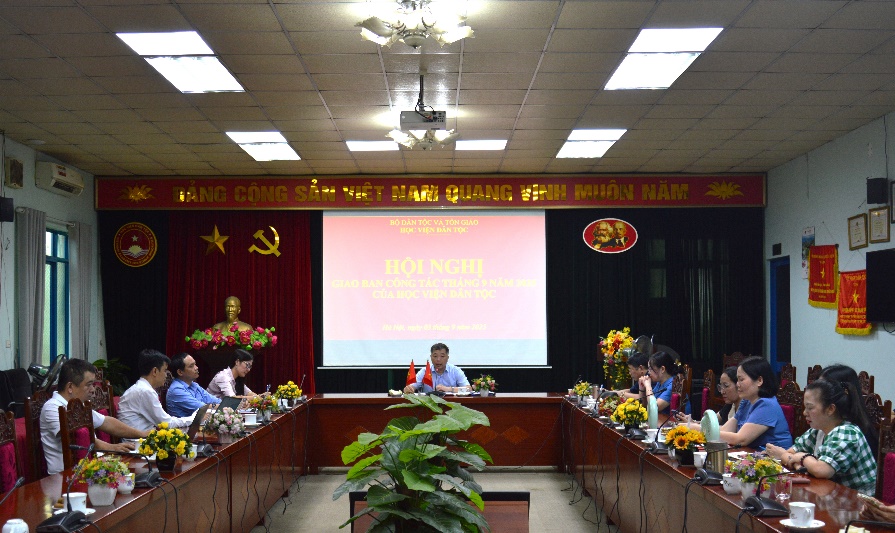 Hội nghị giao ban công tác tháng 9/2025