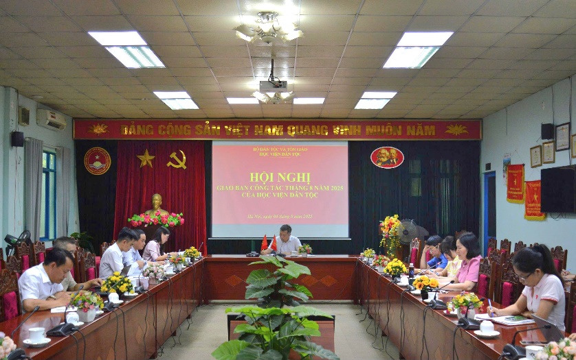 Hội nghị giao ban công tác tháng 8/2025